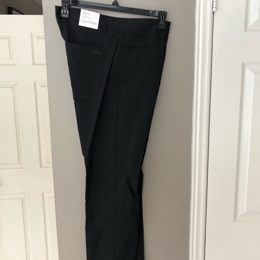 Calvin Klein Men’s Slim Fit Performance Stretch Black Pants
